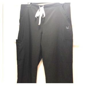 Black scrub pants